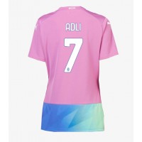 AC Milan Yacine Adli #7 Tredjedrakt Dame 2023-24 Kortermet